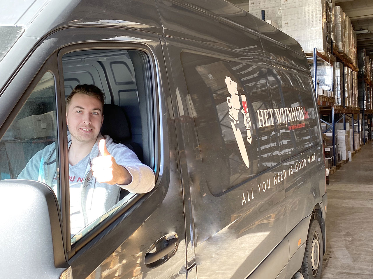 Thuislevering leveren bezorgen aan huis chauffeurs