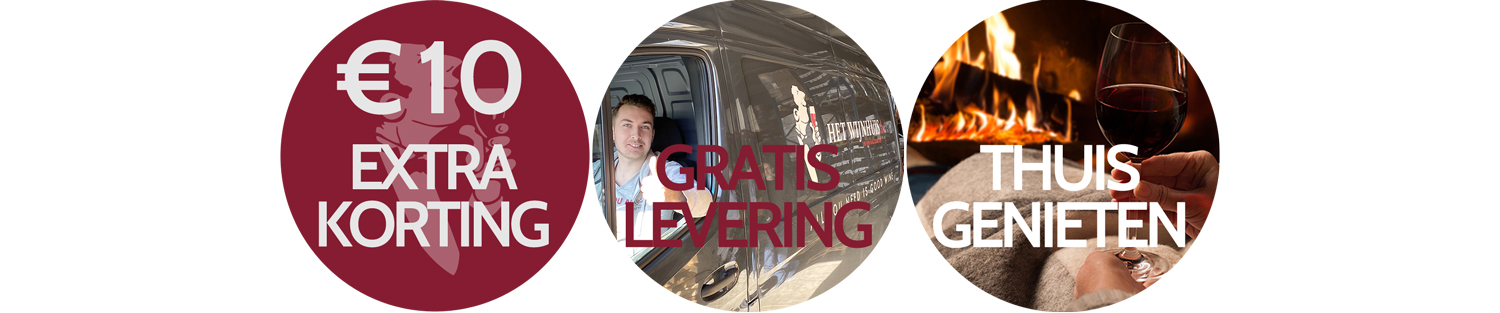 Thuisgenieten wijn herfst promo gratis levering 10 euro