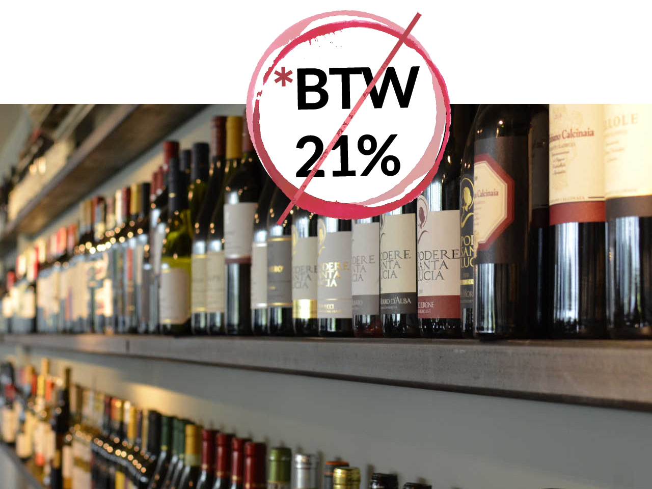 Meer dan 1000 lekkere wijnen aan promoprijs korting 21% BTW