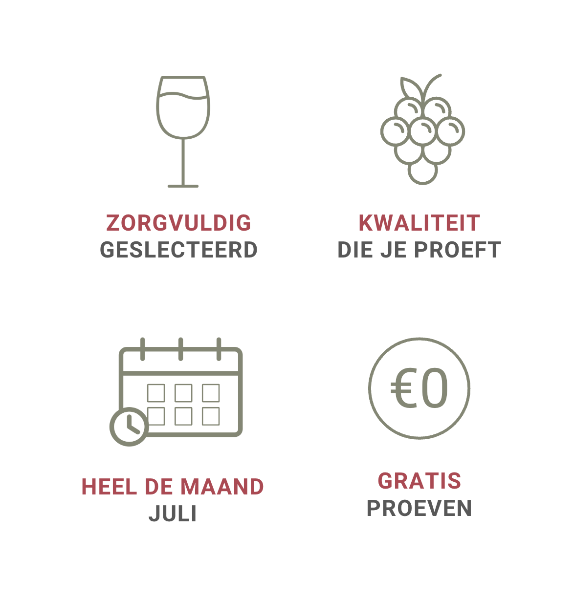 Rosé maand iconen
